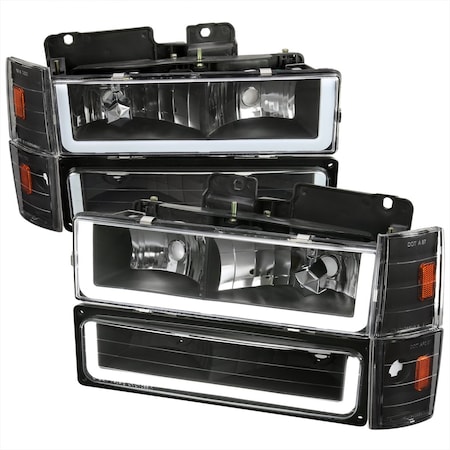 Spec-D Tuning HEADLIGHT, BUMPER LIGHT, AND CORNER LIGHT COMBO, 2PK 2LBCLH-C1088JM-G3-GO